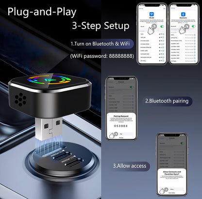CarTek™ 2025 Wireless Carplay Adapter