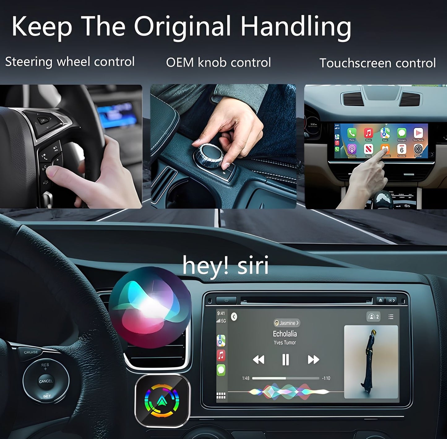 CarTek™ 2025 Wireless Carplay Adapter