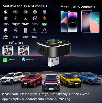 CarTek™ 2025 Wireless Carplay Adapter